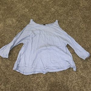 Free People 3/4 Length Tee With Arm Cutouts - NWOT